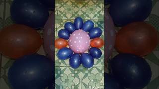 Beautiful Pink Balloons With Orange Blue Water Color Balloons Reverse Video Asmr [upl. by Nwadrebma]