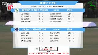 Bredbury St Marks CC 3rd XI v Ashley CC Cheshire 5th XI [upl. by Michaeu]