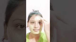 Multani mitti and Curd face pack for clear skin  youtubeshorts skincare [upl. by Ahsahs]