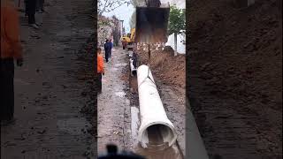 Underground drainage pipe construction process [upl. by Ardnalahs977]