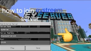 how to join eystreem server in Minecraft [upl. by Bow419]