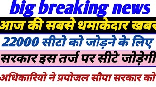 69000 shikshak Bharti latest news today 22000 seats in 69000 latest news today प्रस्ताव बनकर तैयार [upl. by Schifra]