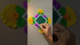 Rangoli designs for diwali simple and easy rangolidesign diwalirangoli shorts [upl. by Hakvir]