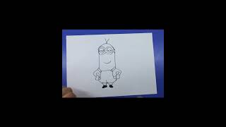 Cartoon character drawing long videominions minyonlar [upl. by Tarton]