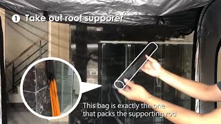 05How to use roof supporter when raining [upl. by Eineeuq]