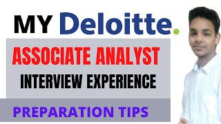 My Deloitte Usi Associate Analyst Interview Experience  Aptitude Test  Interview Questions [upl. by Norris358]