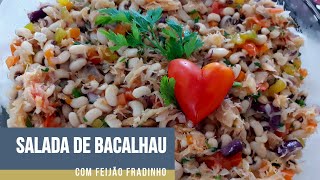 Salada de Bacalhau com feijão fradinho ceiadeanonovo [upl. by Artimid]