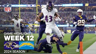 Baltimore Ravens vs Los Angeles Chargers Game Highlights  NFL 2024 Season Week 12 [upl. by Dilly539]