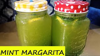 Mint Margarita Recipe  Mint Lemonade Recipe  By Recipe Tonight [upl. by Arihs533]