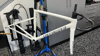 Tarmac SL8 Pro build Non Specialized Fanboy Part 1  frame weight [upl. by Reiss]