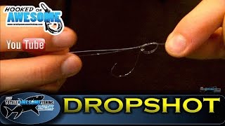 How to tie a DROP SHOT RIG Simple amp Easy TAFishing Show [upl. by Yknarf53]