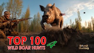 Top 100 wild boar hunts of quotBoars and Huntersquot SEASON 4 [upl. by Alracal517]