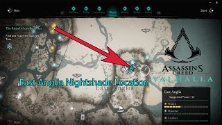 Assassins Creed Valhalla  How to Find the Bullhead Trout for Njal  East Anglia Nightshade Location [upl. by Jeritah]