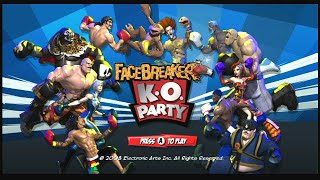 FaceBreaker KO Party Wii Quick Playthrough  First 2 Tournaments [upl. by Odrude]