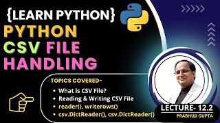 How to Work with CSV Files in Python  Read Write amp Manipulate CSV Data Easily Lecture 122 [upl. by Arihk553]