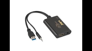 Slink SLUH30 USB 30 To HDMI Çevirici Adaptör [upl. by Nolyarb590]