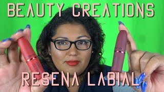 Reseña Labial Beauty Creations ¿Son buenos ¿Son clones o dupe MAC [upl. by Yma319]