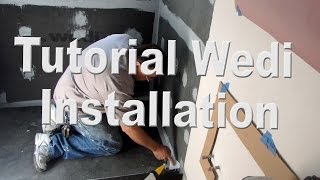 Step by Step How to Build a WalkIn Shower Wedi system [upl. by Allwein708]