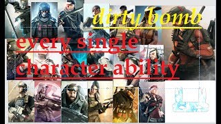 dirty bomb all character ability [upl. by Etteniuq]