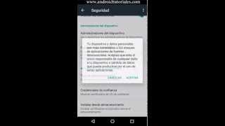 Como habilitar las fuentes desconocidas en Android [upl. by Pasia]