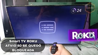 pantalla roku tv smart bloqueada reset valores de fabrica [upl. by Annazor]