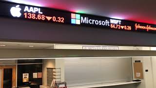 Kings College LED Stock Ticker Display amp Seamless LED Video Wall by OnDemand Digital Display [upl. by Cosenza]