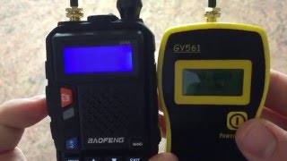 Baoeng UV5X Power Test With GY561 Meter Part 1 [upl. by Cohen]