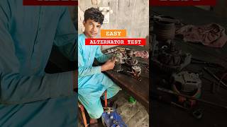 Easy way to test Alternator at home and Garage youtubeshorts viralvideo viral ytshorts [upl. by Mandell672]