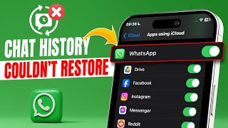 How to Fix Couldnt Restore WhatsApp Chat History on Iphone  WhatsApp Couldnt Restore Messages [upl. by Ecirad]