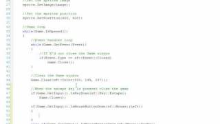 SFML Tutorial 04  Take input and moving thingsavi [upl. by Rinaldo]