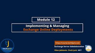 Overview Of Office 365 and Exchange Online by Techi Jack [upl. by Neyrb909]