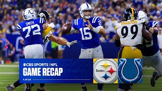 Colts HAND Steelers first loss of the season despite Anthony Richardson injury  Game recap [upl. by Ahtibbat]