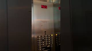 A FAST Thyssenkrupp Traditional Traction Elevator with 75 Floors [upl. by Ekeiram]