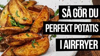 Perfekt potatis i airfryer  oerhört krispiga [upl. by Adnyl842]