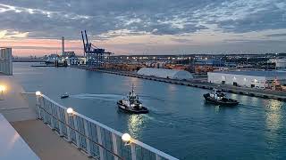 Civitavecchia Italy  Norweigan Pearl Outside 9 [upl. by Balf]