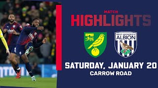 Baggies defeated at Carrow Road  Norwich City 20 Albion  MATCH HIGHLIGHTS [upl. by Abrahamsen]