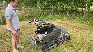 Demo with Weibang Velocity 68 Tracked Flail Mower [upl. by Llenrup]