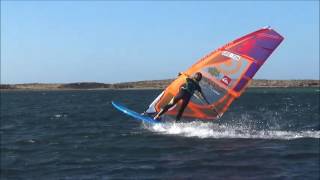 Lennart Neubauer GRE734 12 years oldnormal kono to skopuWindsurfing Freestyle [upl. by Modesty833]