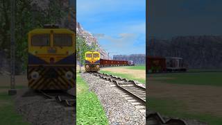 DIESEL TRAINS RUNNING ON BUMPY RAILROAD TRACKS train [upl. by Niehaus672]