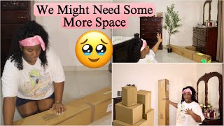 Making Changes To Our Bedroom… VLOGMAS DAY 1  ft Costway unboxing makeover homedecor [upl. by Akemej]