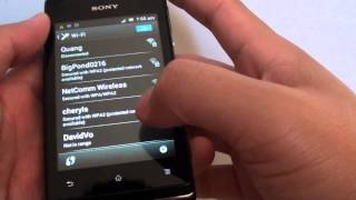 Sony Xperia E How to Get WPS PIN Entry To Connect to WiFi [upl. by Nevanod539]