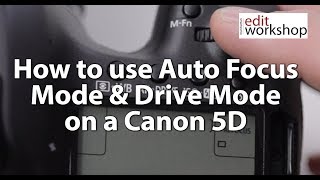 How to use Auto Focus Mode amp Drive Mode on a Canon 5D [upl. by Amles]