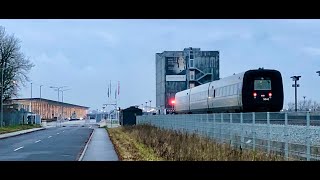 DSB IC3 ved Aalborg Lufthavn og Nordjyske Jernbaner i Lindholm [upl. by Itteb755]