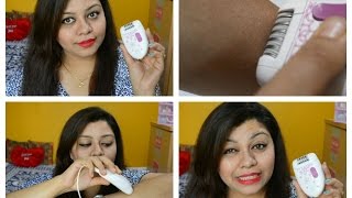 Philips Satinelle Epilator  BRE200 Review  How to Use [upl. by Lepley]