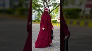 🔴Red HijabcollectionabayahijabislamislamicstatusshortstrendingAllahsuperhero [upl. by Jabez]