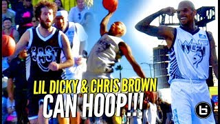 Chris Brown amp Lil Dicky CAN HOOP Chris Browns Got BOUNCE amp JELLY Too Full Highlights [upl. by Beverle194]