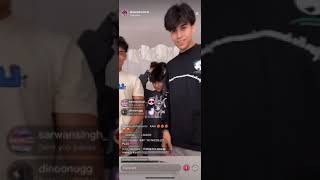 Alejando rosario TikTok live with mattia and kairi [upl. by Tinya482]