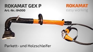 Parkettschleifmaschine Holzschleifmaschine ROKAMAT GEX P [upl. by Mackenzie]