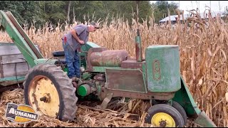 Great Vintage Harvesting Machines On Kevin Bos Collection Auction  Aumann Vintage Power [upl. by Nilyaj288]