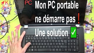 Mon PC portable ne démarre pas ❗ Une solution simple qui peut aider ✅ [upl. by Ahsaeyt]